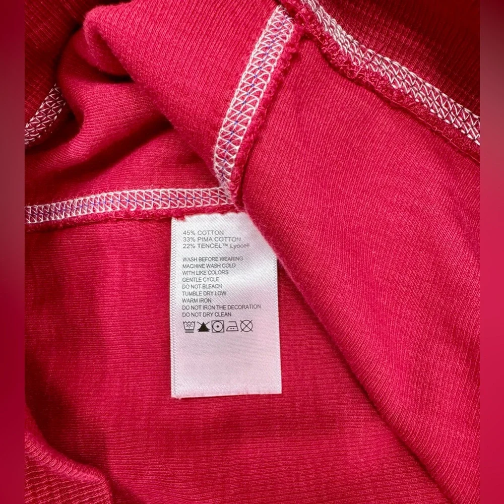 Men's Tommy Bahama Red Pull Over Marlin Logo 1/4 Zip Fleece Jacket XL - Picture 7 of 10